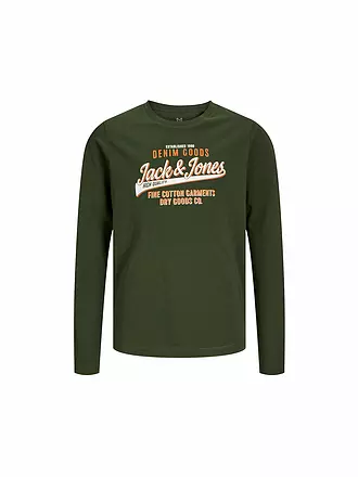 JACK & JONES | T-shirt à manches longues pour garçon JJELOGO | olive